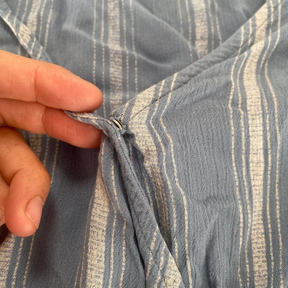 Blue Life romper size small wild and free striped summer outfit cover up - Picture 4 of 9